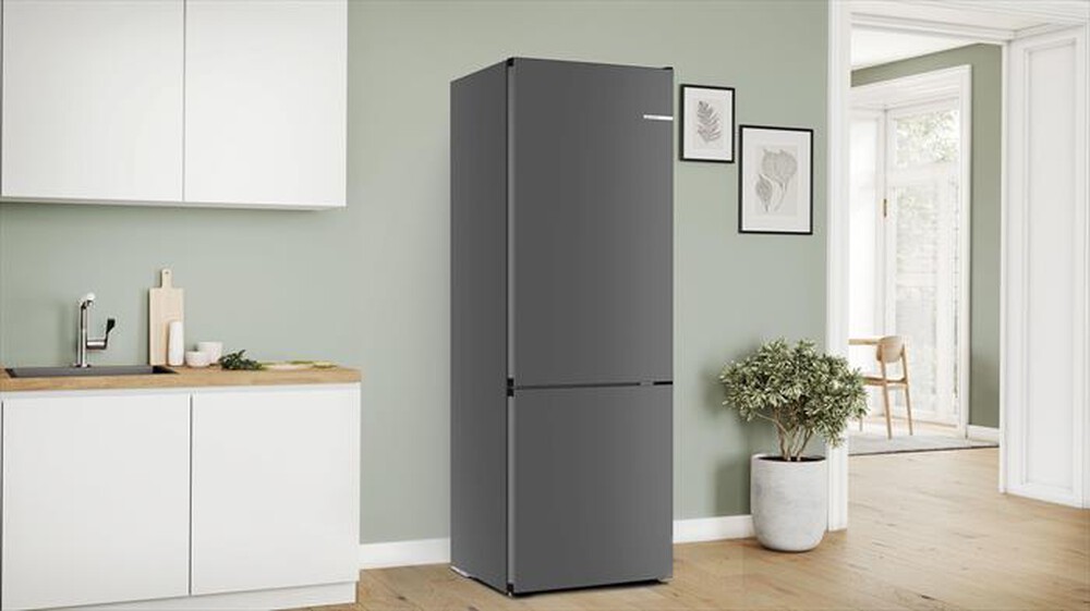 "BOSCH - Frigorifero combinato KGN49OCAF Classe A 440 lt-Acciaio"