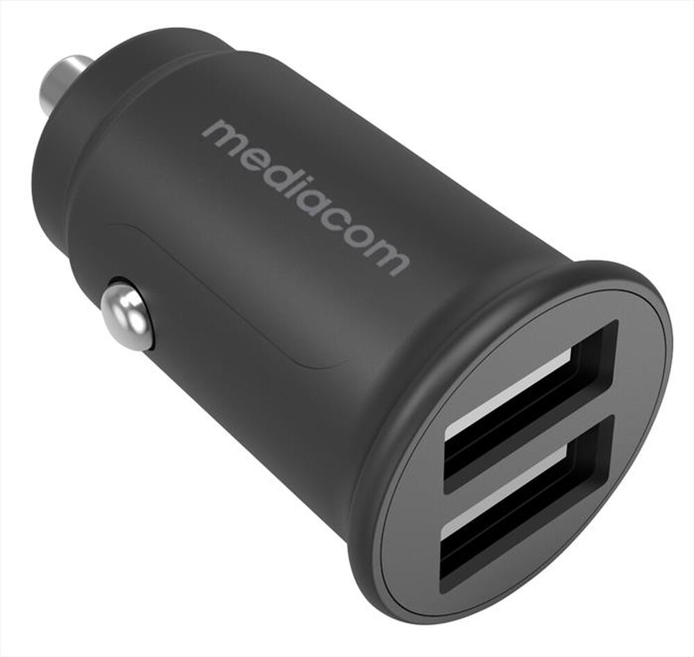 "MEDIACOM - Caricabatterie da auto con 2 porte USB MD-A160"