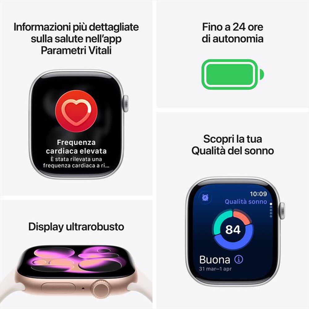 Immagine del prodotto APPLE - Watch Series 11 GPS + Cellular 42mm Titanio-Ardesia - Sport Band Nero M/L