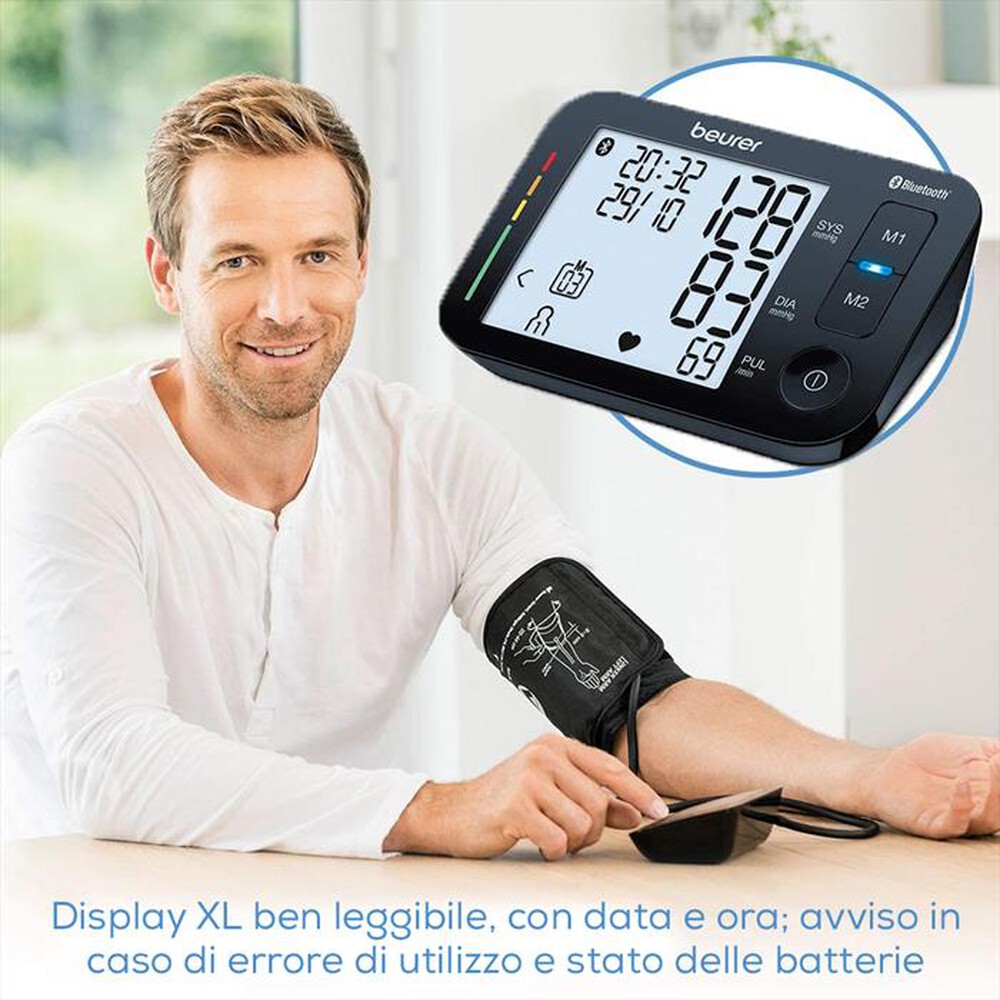 "BEURER - BM 54 Misuratore di Pressione da braccio Bluetooth-Nero"