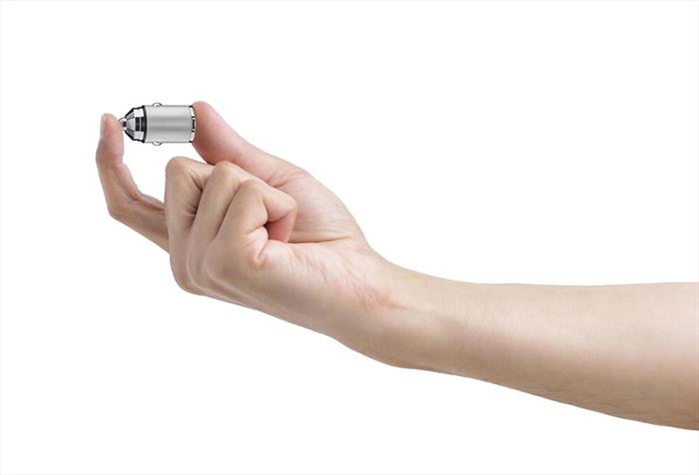 "CELLULARLINE - MICRON MULTIPORT CAR CHARGER-Grigio"