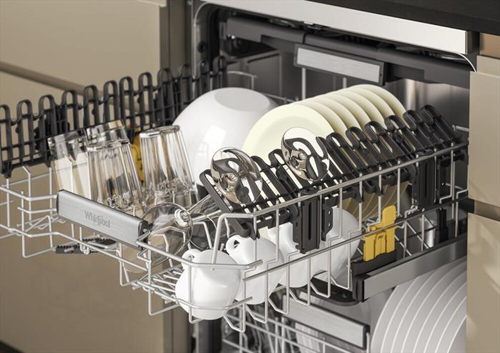 "WHIRLPOOL - Lavastoviglie MAXISPACE W7F HS41 X Classe C 15 cop-Stainless steel"