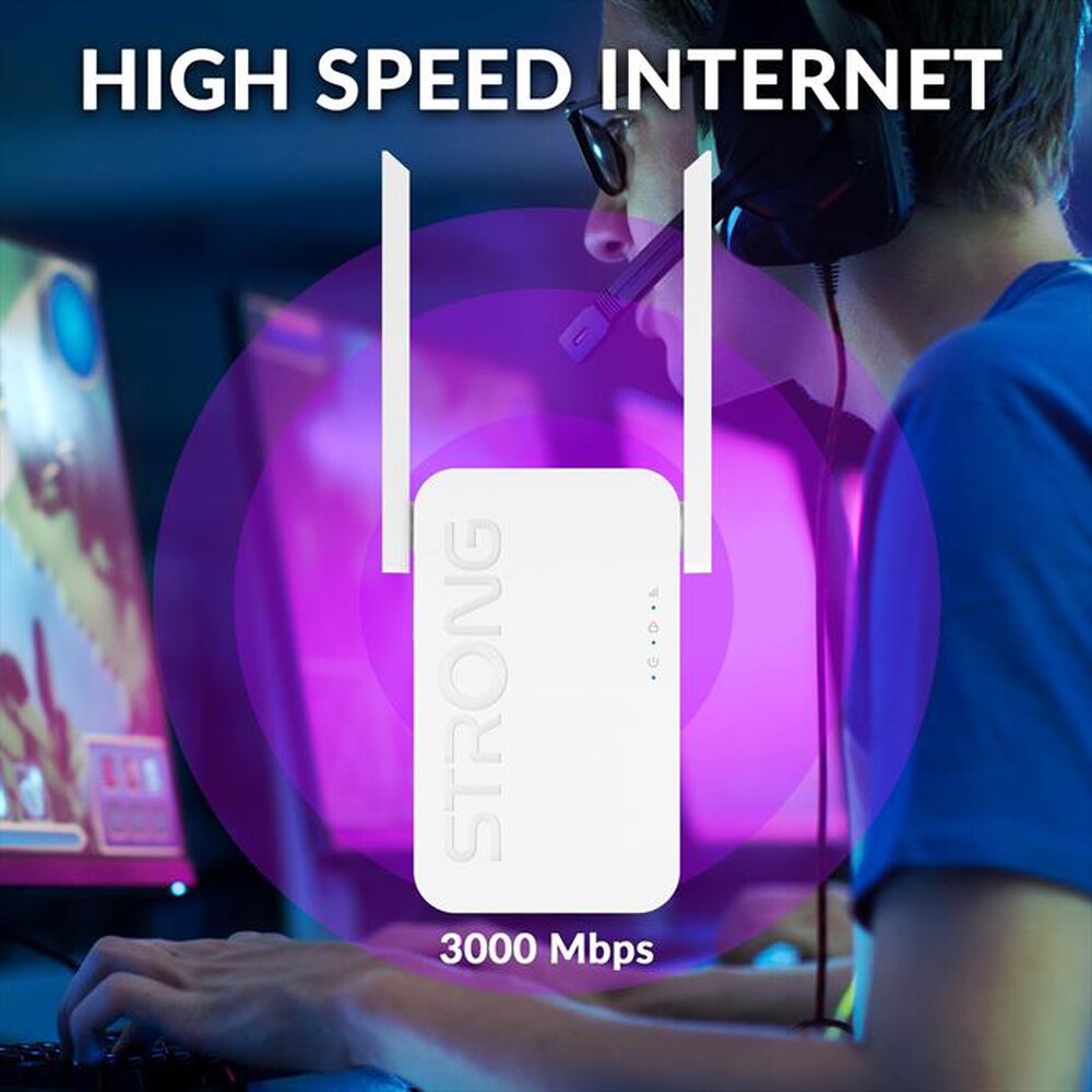 "STRONG - Range extender REPEATERAX3000-bianco"
