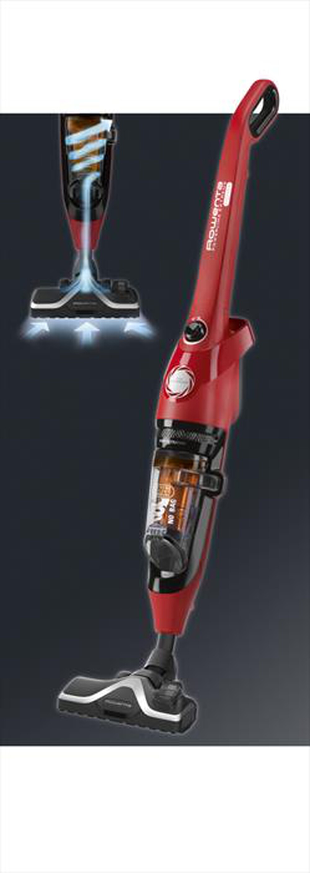 "ROWENTA - RH8133WA Powerline ExtremeCyclonic Scopa Elettrica-Rosso/arancione"