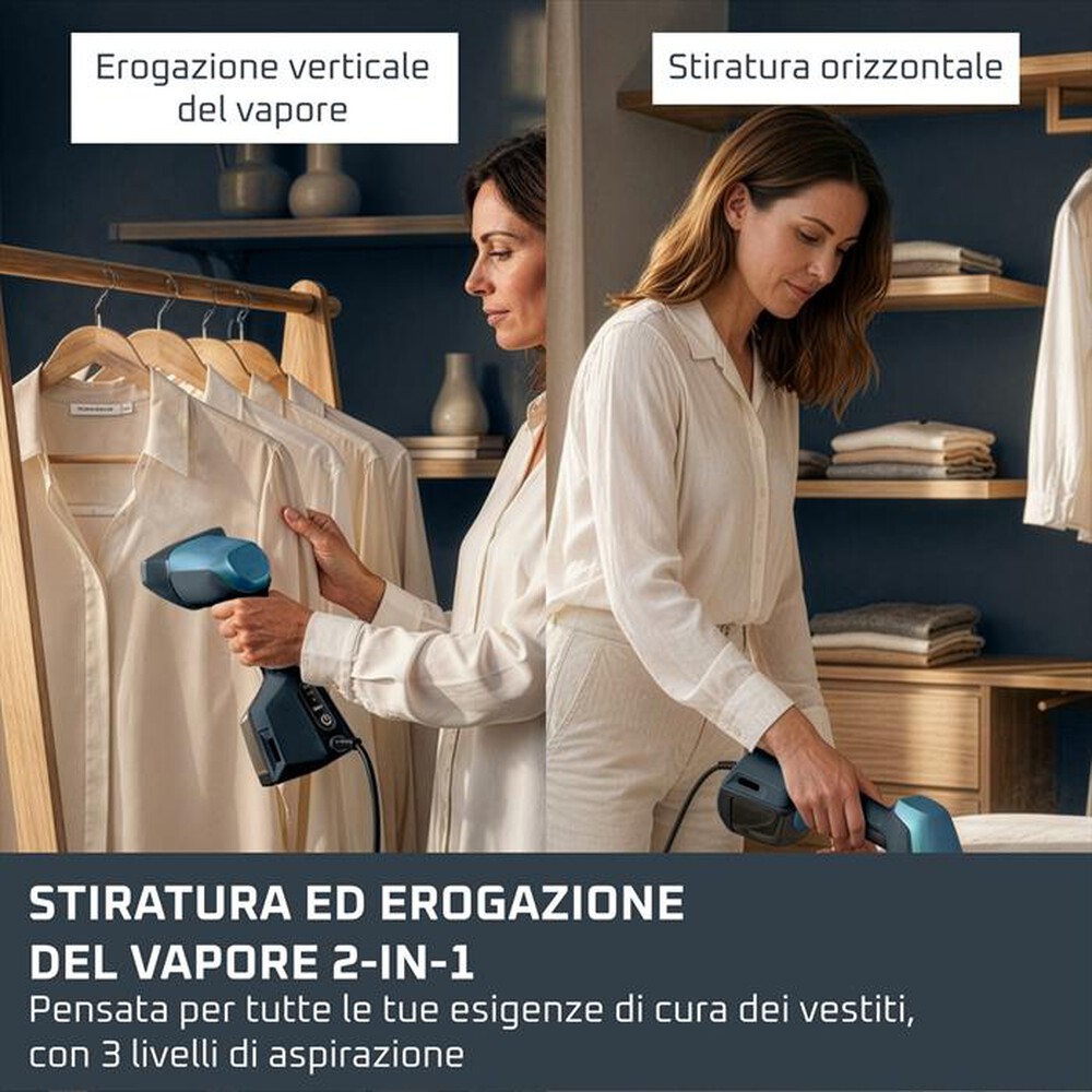 Immagine del prodotto ROWENTA - Stiratore verticale AeroSteam Elite 920 DR9920F0-Blu Petrolio