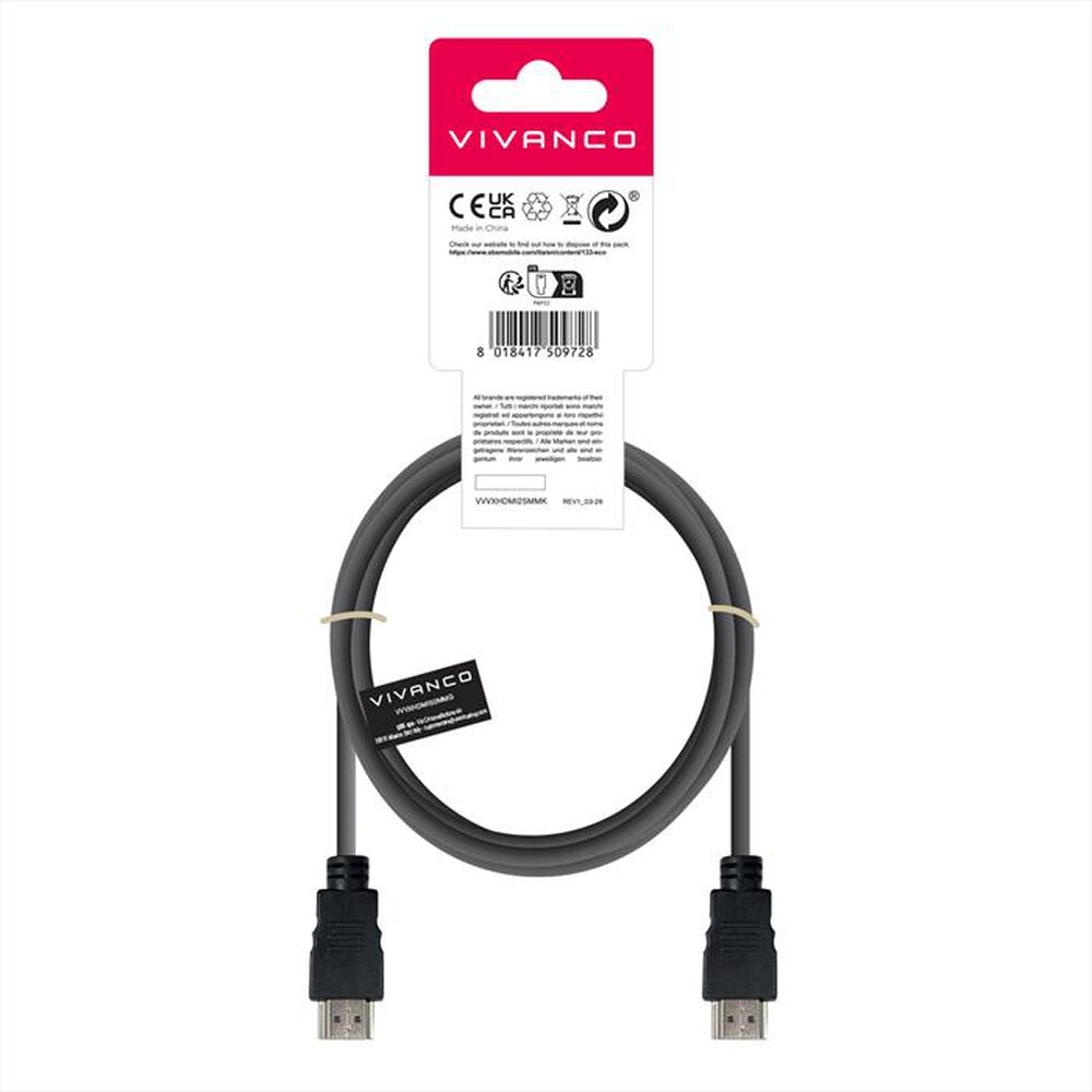 Immagine del prodotto SBS - High Speed HDMI cavo with Ethernet-Nero