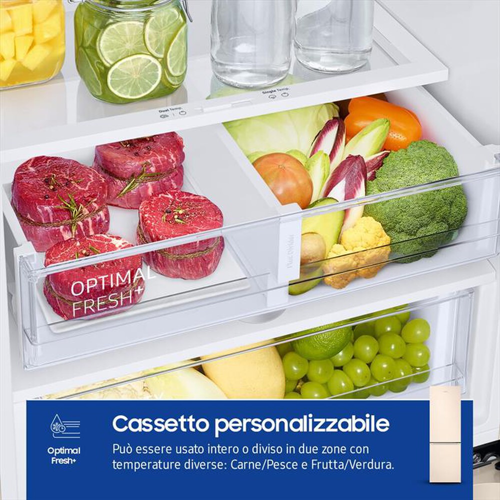 "SAMSUNG - Frigorifero combinato RB38C603DEL/EF ClasseD 390lt-SABBIA"