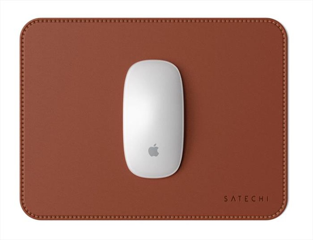 "SATECHI - TAPPETINO PER MOUSE IN ECOPELLE-TERRA DI SIENA"