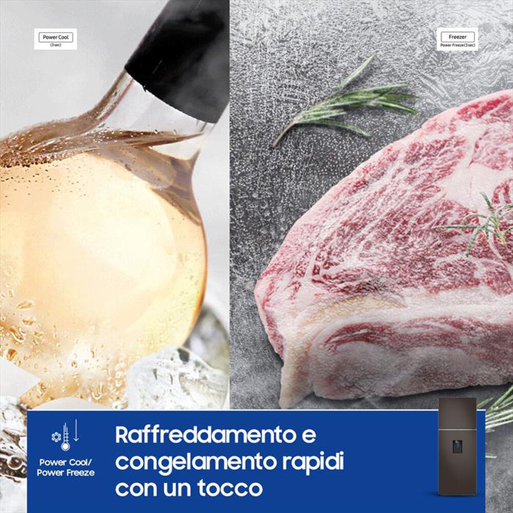 "SAMSUNG - Frigorifero 2 porte RT47CB6736C2ES Classe E 462 lt-Cotta Charcoal"