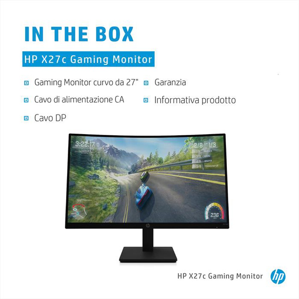"HP - Monitor 27\" X27C FHD-Shadow Black"