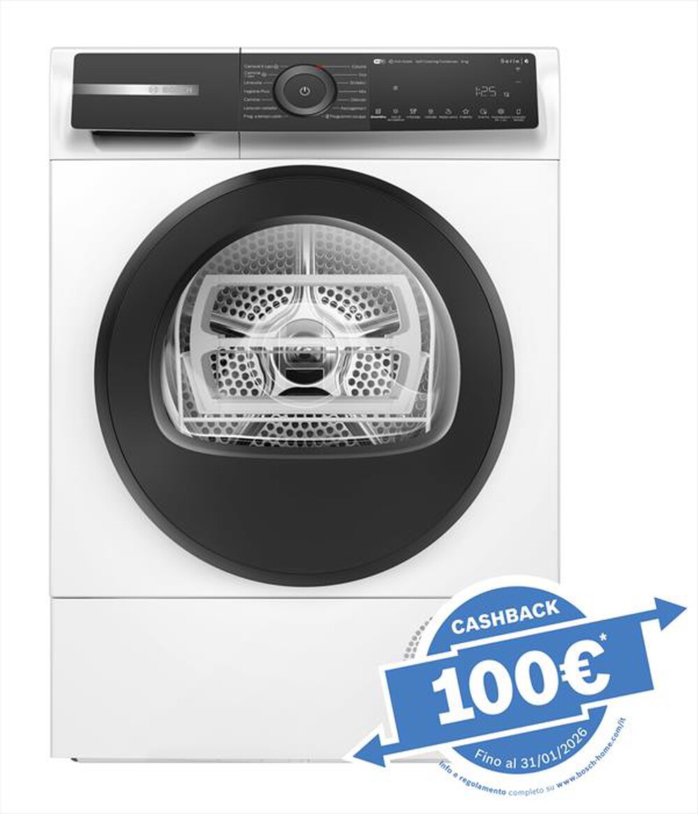 Immagine del prodotto BOSCH - Asciugatrice Serie 6 WQH245A0IT 9kg Classe C-Bianco