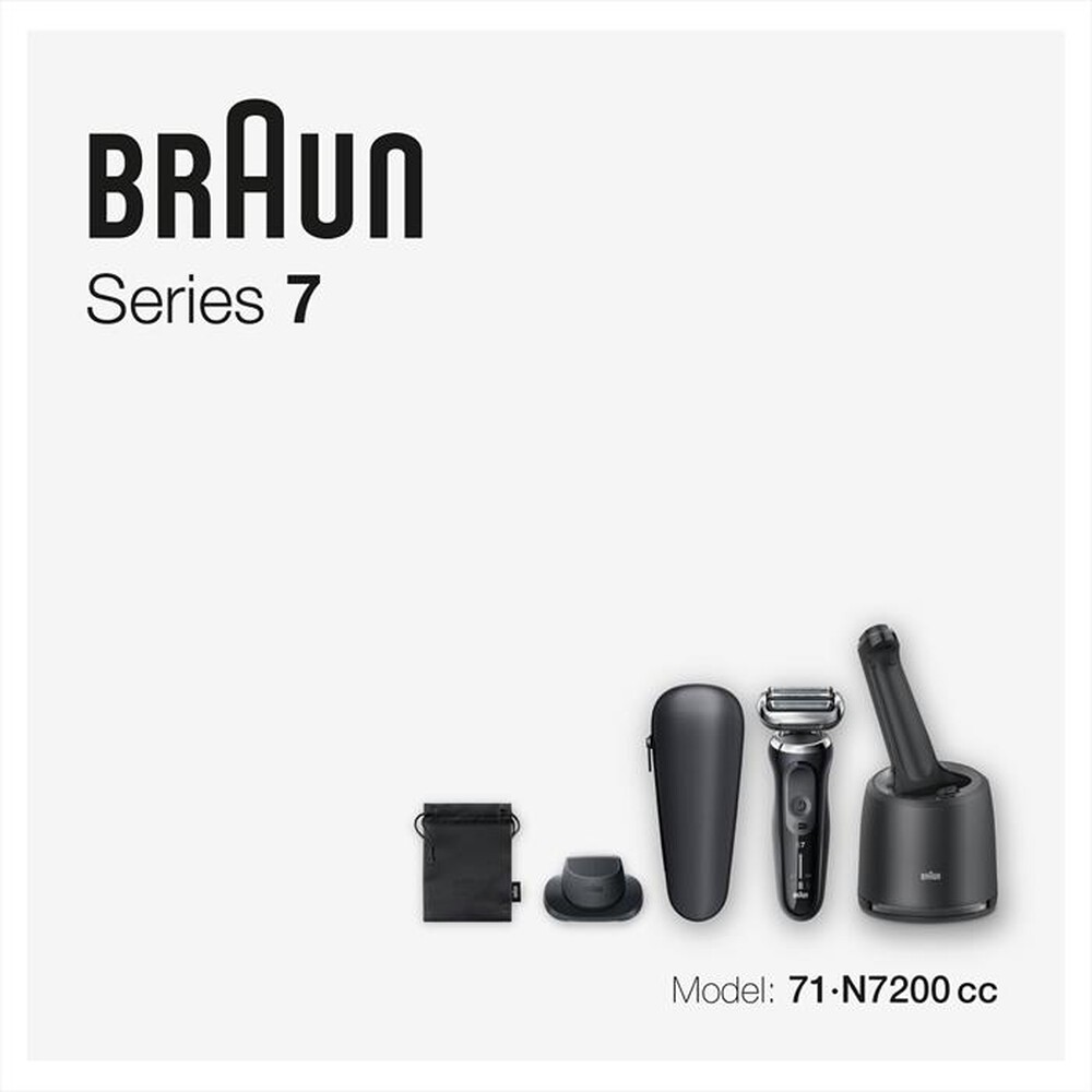 "BRAUN - SERIES 7 71-N7200CC-NERO"