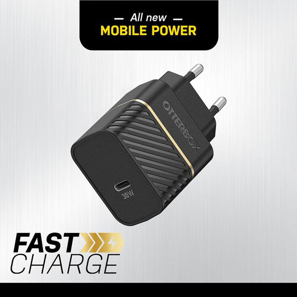 "OTTERBOX - CARICATORE DA MURO USB-C 30W-Nero"