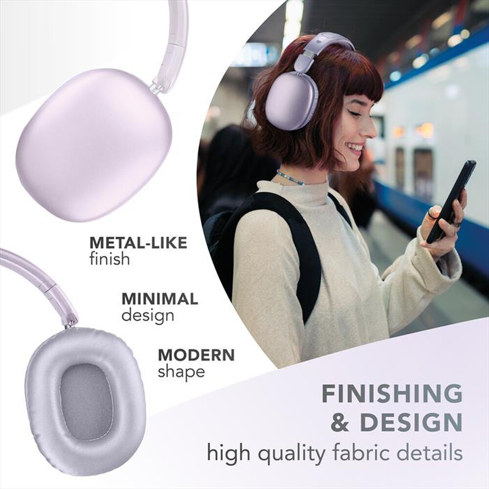Immagine del prodotto MUSIC SOUND - Cuffie wireless over-ear MAXI3-Purple