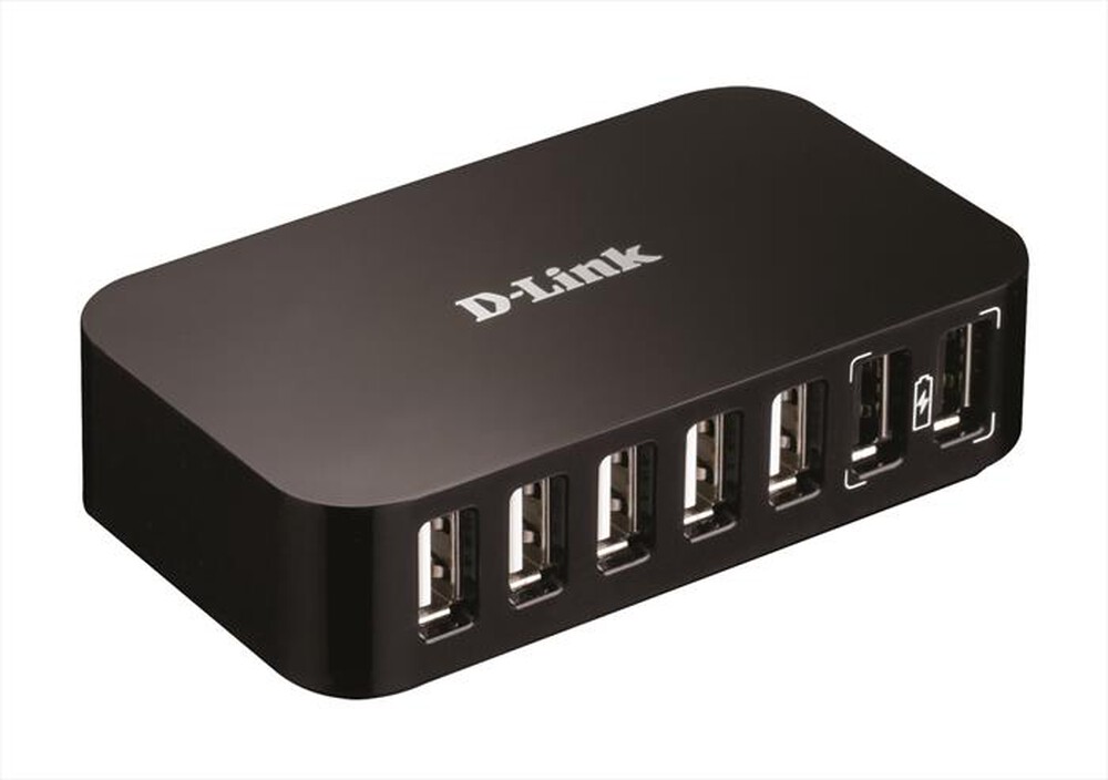 "D-LINK - D-Link DUB H7 - Hub - 7 porte - Hi-Speed USB - est"
