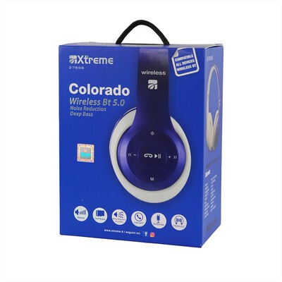 XTREME - HEADPHONE WIRELESS BT 5.0 COLORADO-BLU