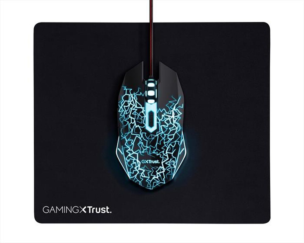 "TRUST - BASICS GAMING MOUSE & PAD-Black"
