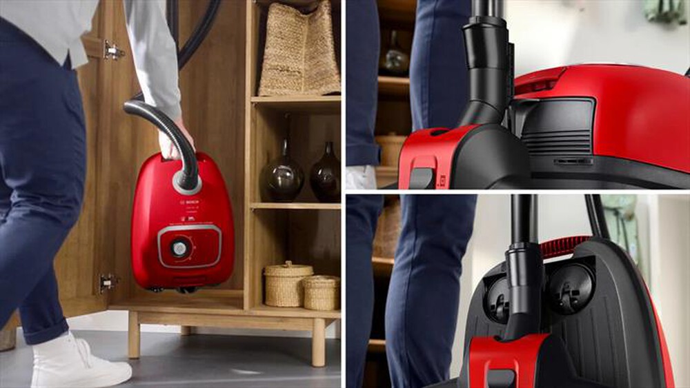 Immagine del prodotto BOSCH - Aspirapolvere a traino BGB41PET1-Nero, Rosso