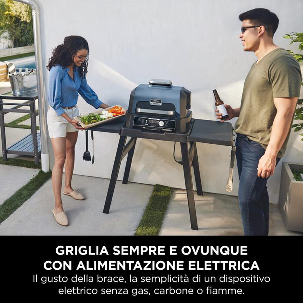 "NINJA - Barbecue elettrico Woodfire Pro Connect XL OG901EU-Blu"