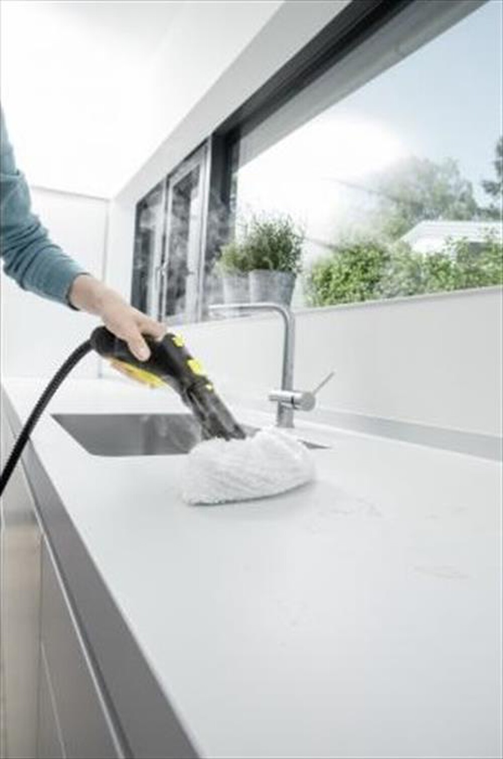 "KARCHER - Generatore di vapore SC 3 EasyFix-Nero/Giallo"