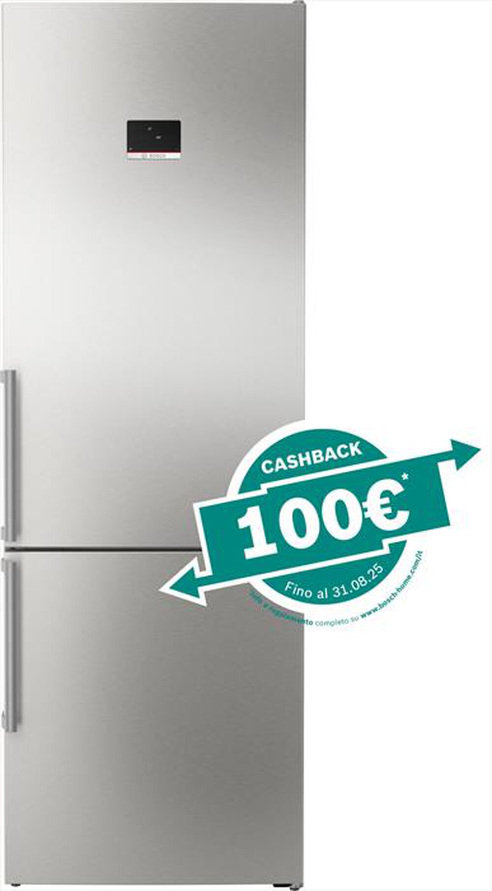 Immagine del prodotto BOSCH - Frigorifero Combinato KGN49AICT Classe C 203x70 cm-Acciaio anti-impronta