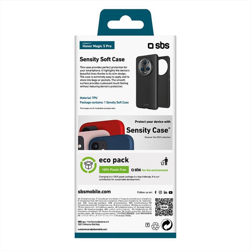 "SBS - Cover sensity TESENSREC55K per Realme C55-Nero"