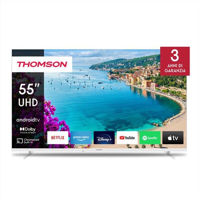 THOMSON - Smart TV LED UHD 4K 55" 55UA5S13W-Bianco