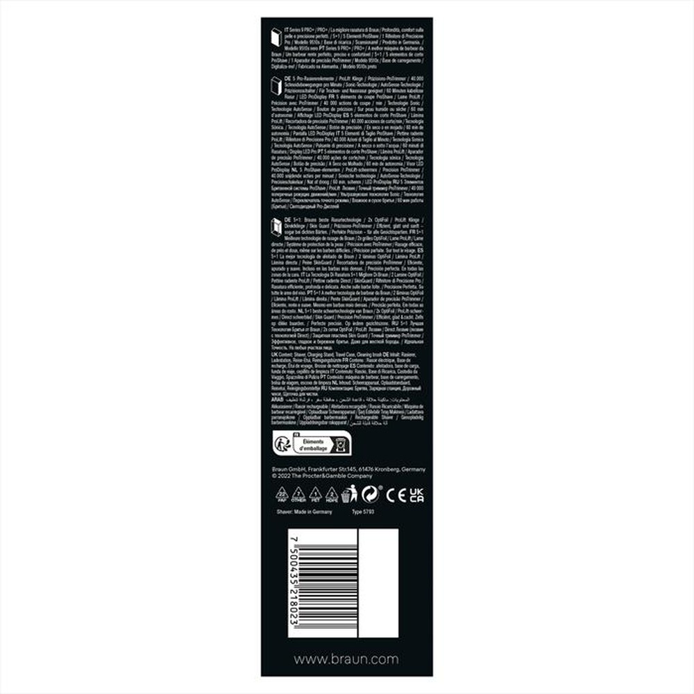 Immagine del prodotto BRAUN - Rasoio SERIES 9 PRO+-Nero