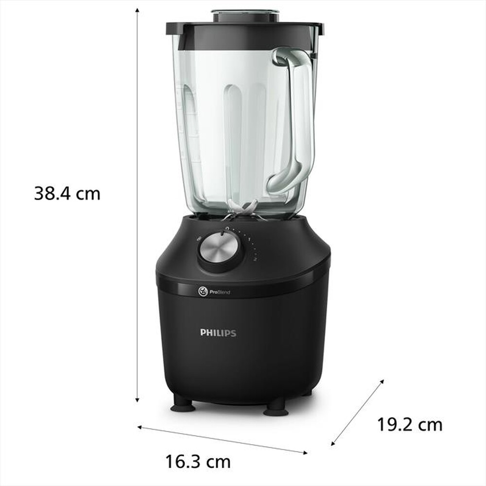 "PHILIPS - Frullatore SERIE 3000 HR2291/01-Nero"