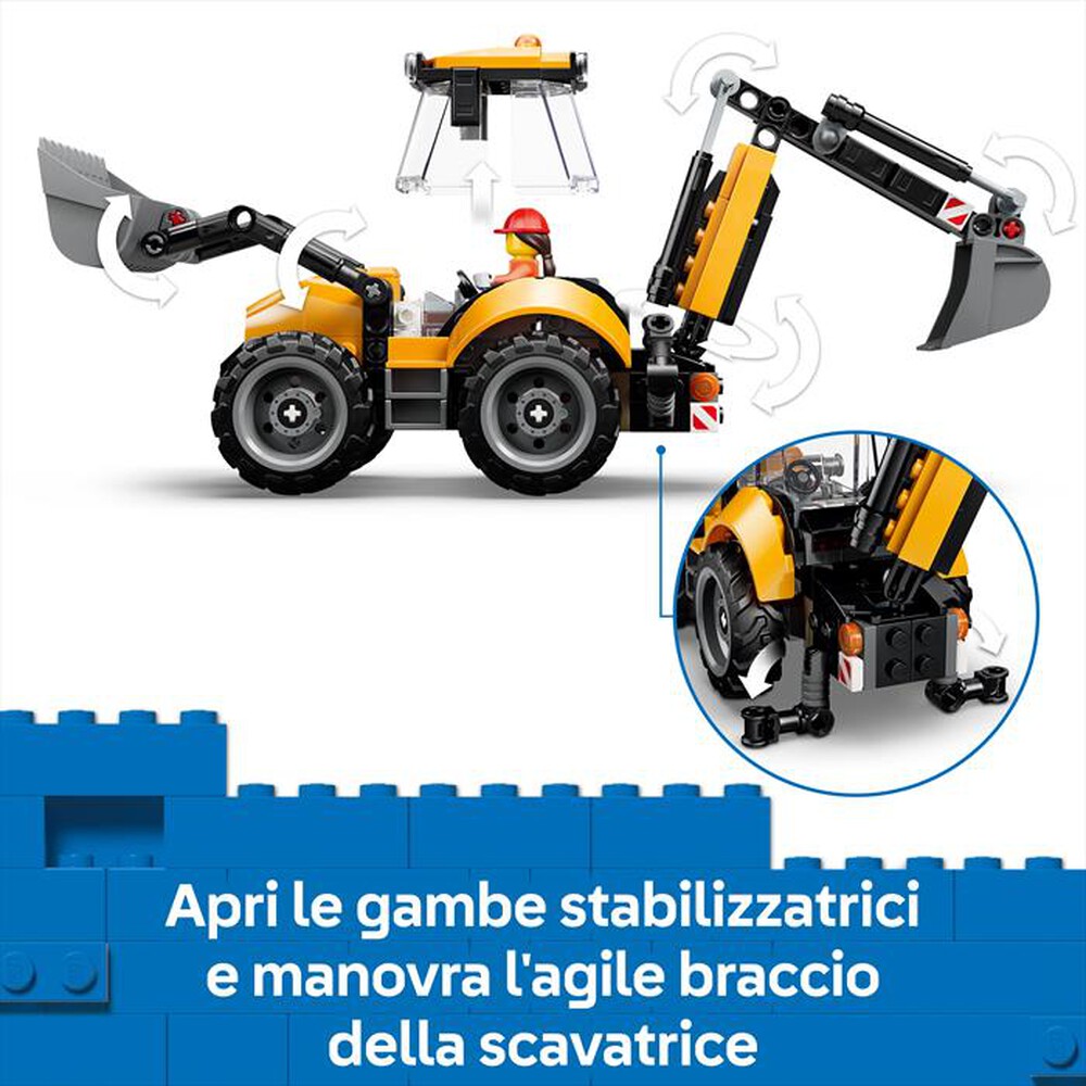 Immagine del prodotto LEGO - CITY Scavatrice da cantiere gialla - 60480