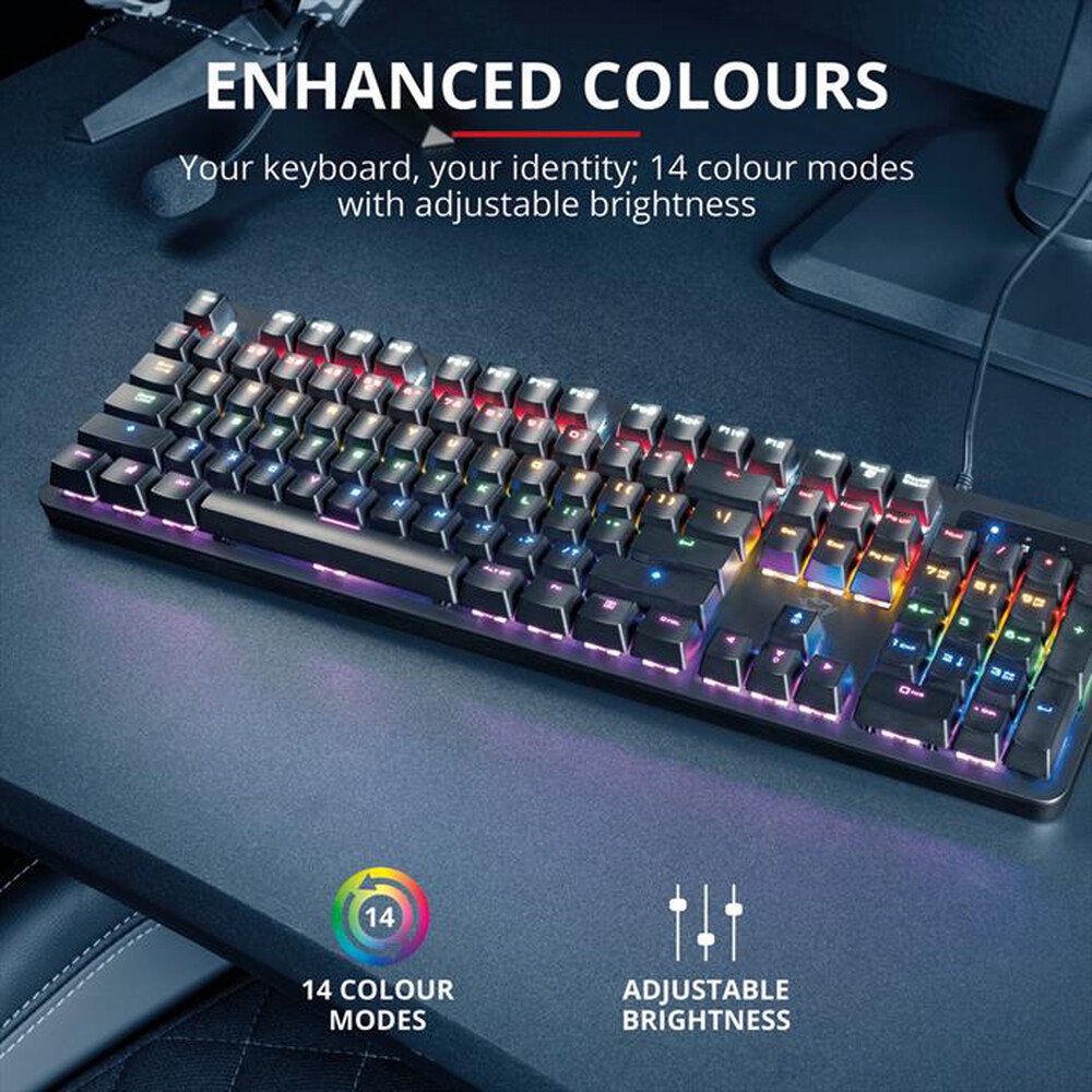 "TRUST - GXT 863 MAZZ MECHANICAL KEYBOARD IT-Black"