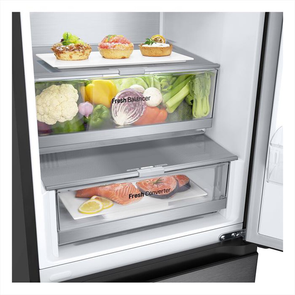 "LG - Frigorifero combinato GBV7280BEV Classe C 387L-Nero"