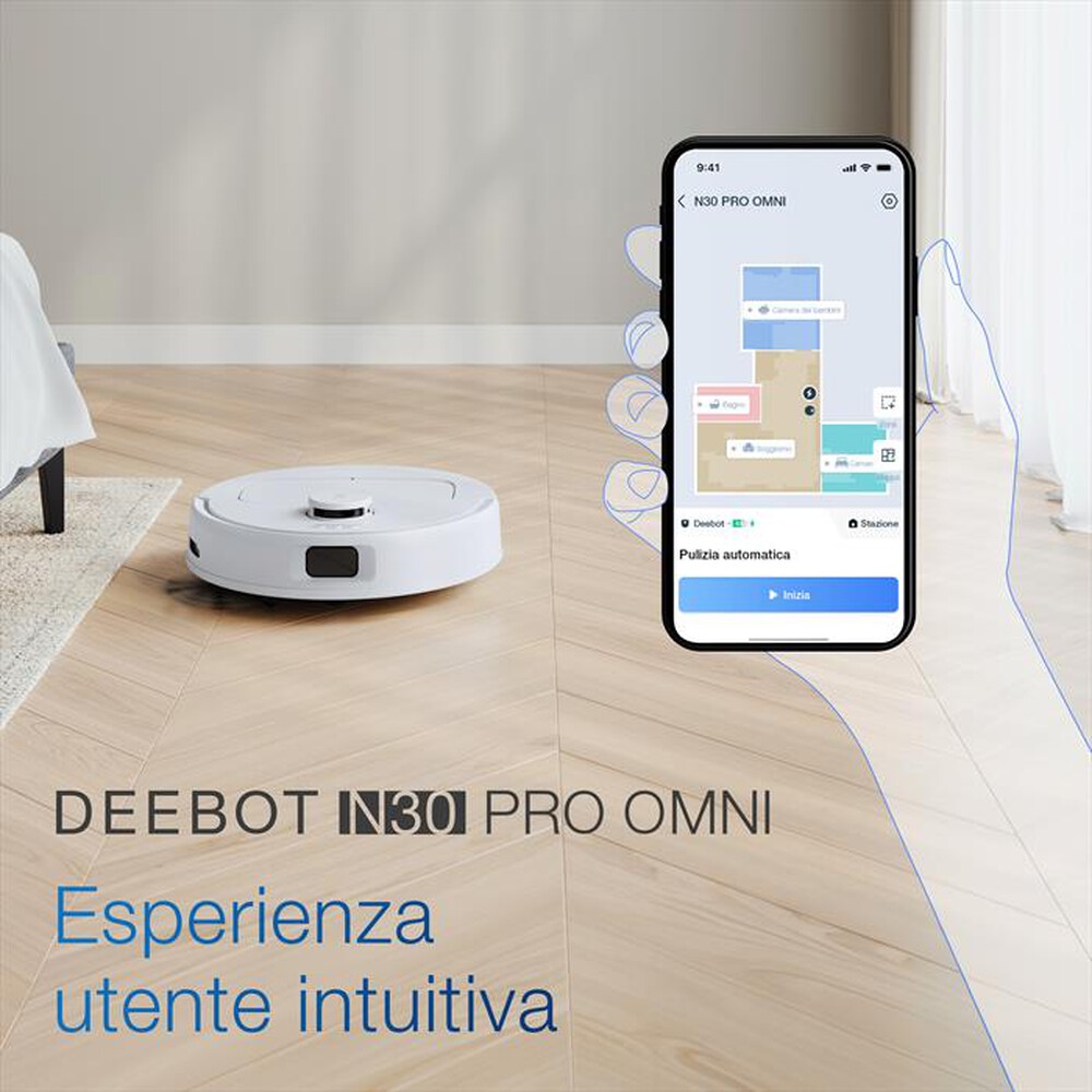 Immagine del prodotto ECOVACS - Aspirapolvere robot N30PRO OMNI-BIANCO
