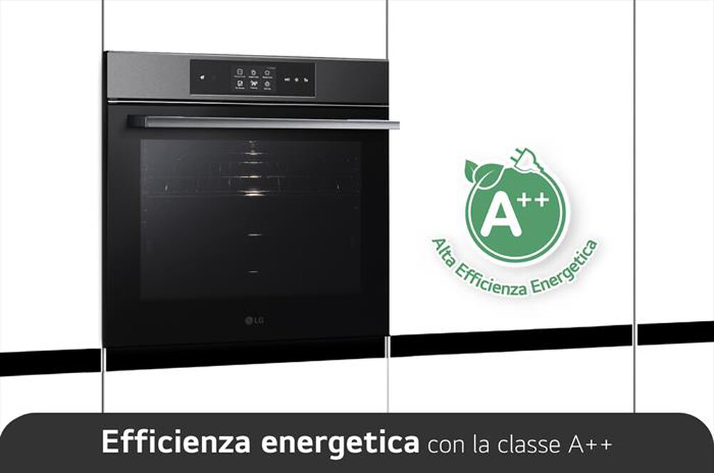 Immagine del prodotto LG - Forno incasso elettrico INSTAVIEW WSED7665B A++-Black Steel