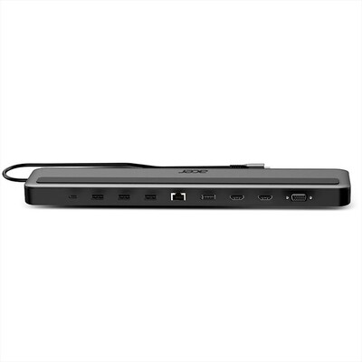 ACER - DOCKING USB C TRIPLE DISPLAY 13 IN 1 CON SUPPORTO-Nero