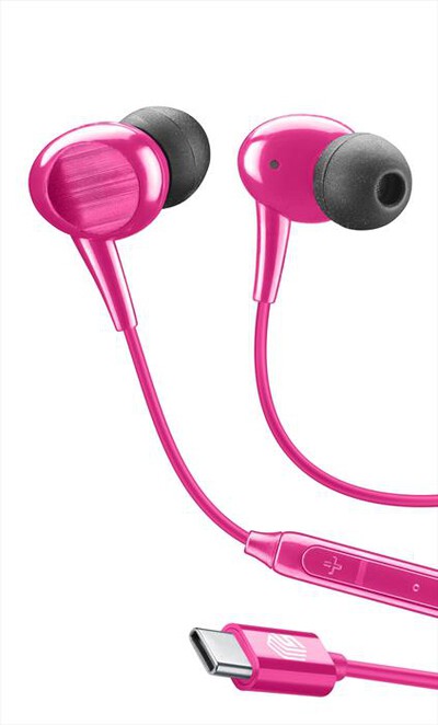 CELLULARLINE - Auricolari a filo IN-EAR AUINEARMSTYPECP-Rosa