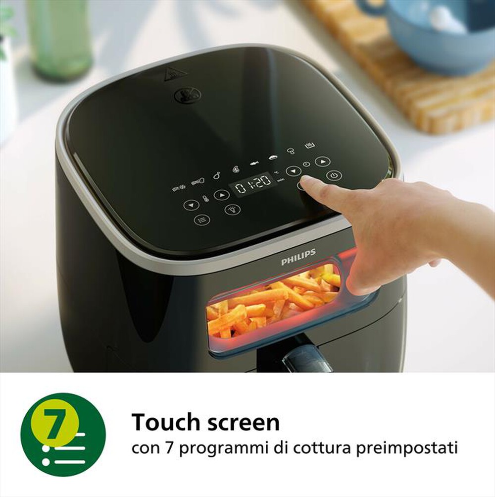 Immagine del prodotto PHILIPS - FRIGGITRICE AIRFRYER SERIE 3000 DA 5.6L HD9257/90-Nero