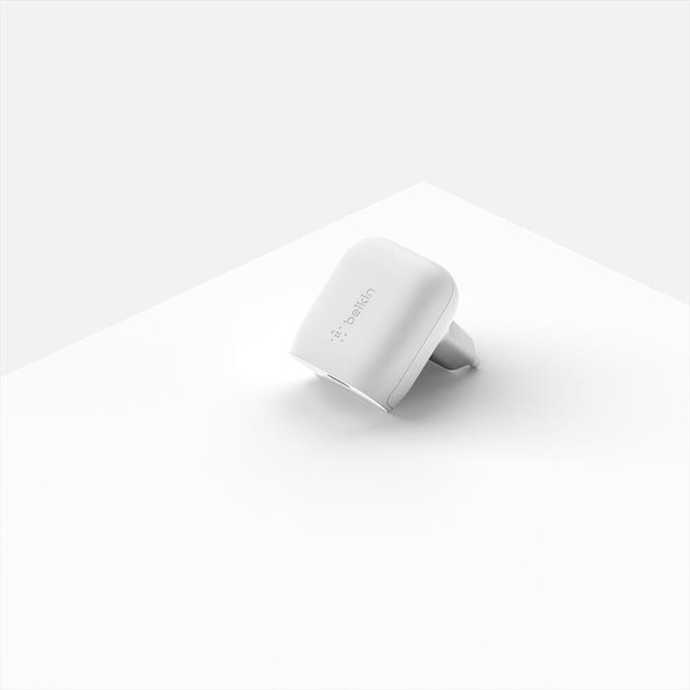 "BELKIN - CARICABATTERIE 20W CON PORTA USB-C - BIANCO-bianco"