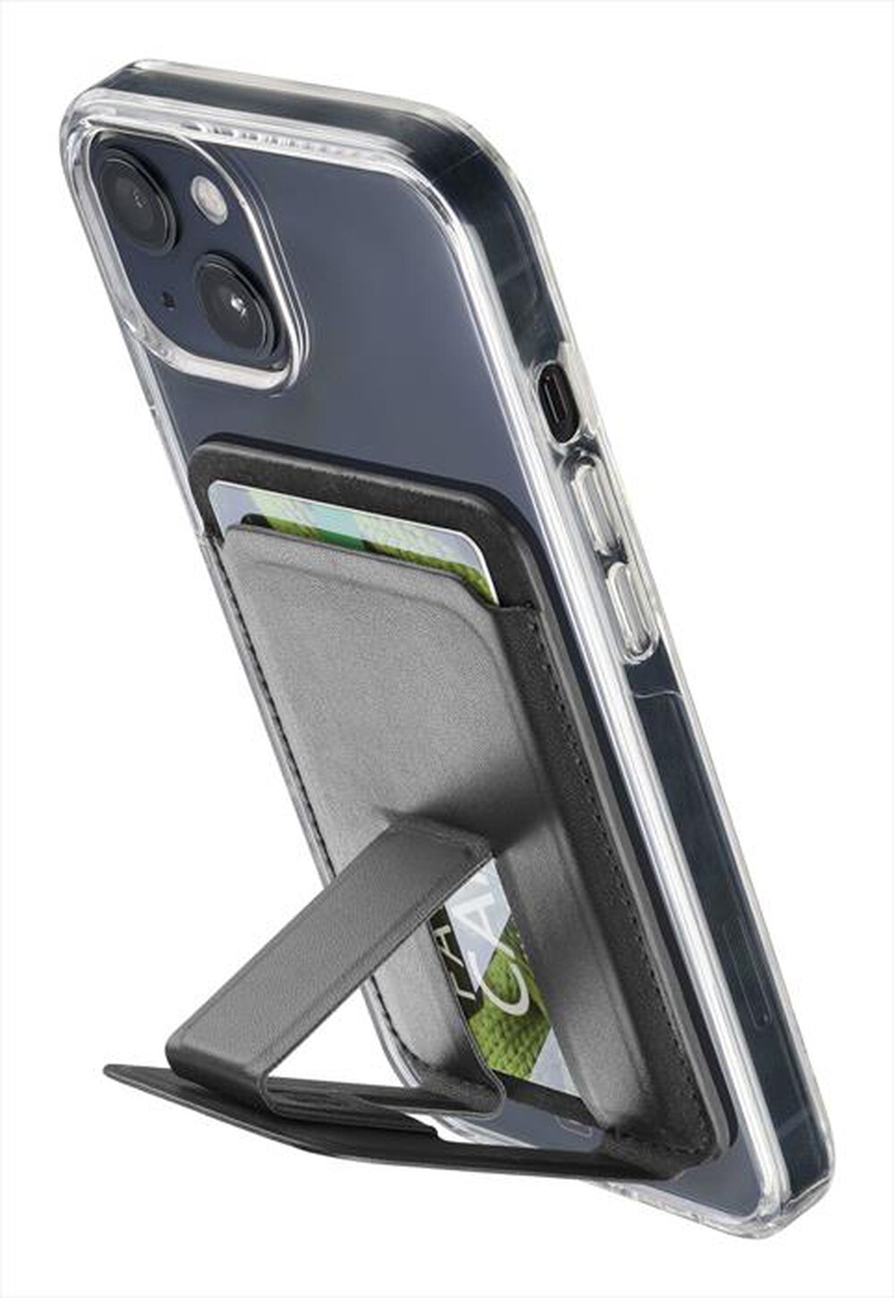 Immagine del prodotto CELLULARLINE - Portacarte magnetico con funzione stand MagSafe-Black