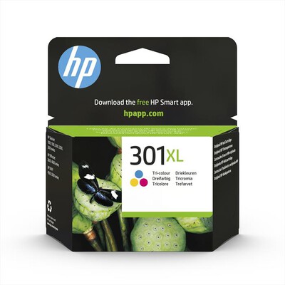 HP - Cartuccia d'inchiostro HP 301XL TRICOMIA-Tricromia, Alta Capacità