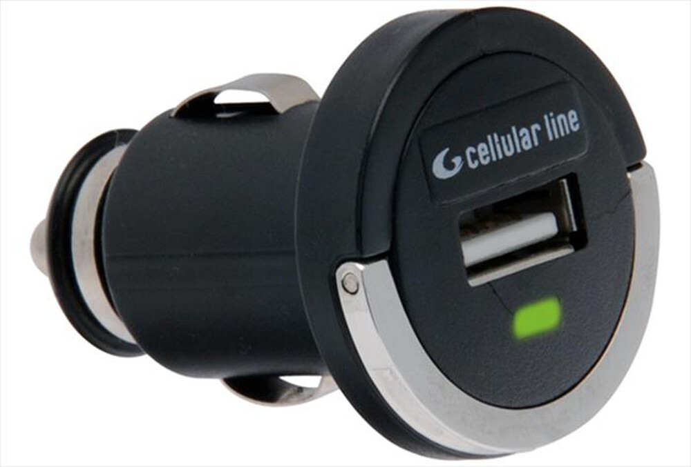 "CELLULARLINE - Caricabatteria da Auto MICROCBRUSB-Nero"
