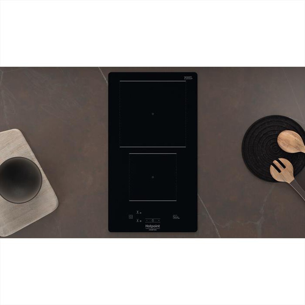 "HOTPOINT ARISTON - Piano cottura elettrico DOMINO HQ 0930S NE 28,4 cm-Nero"