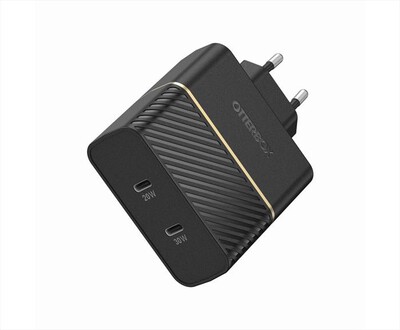 OTTERBOX - CARICATORE DA MURO 50W - 1X USB-C 30W + 1X USB-C 2-nero