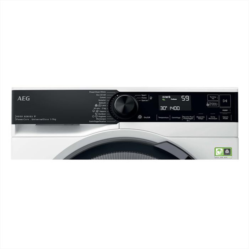 Immagine del prodotto AEG - Lavatrice LR8H114BY 11 Kg Classe A-Bianco/obl&ograve; nero