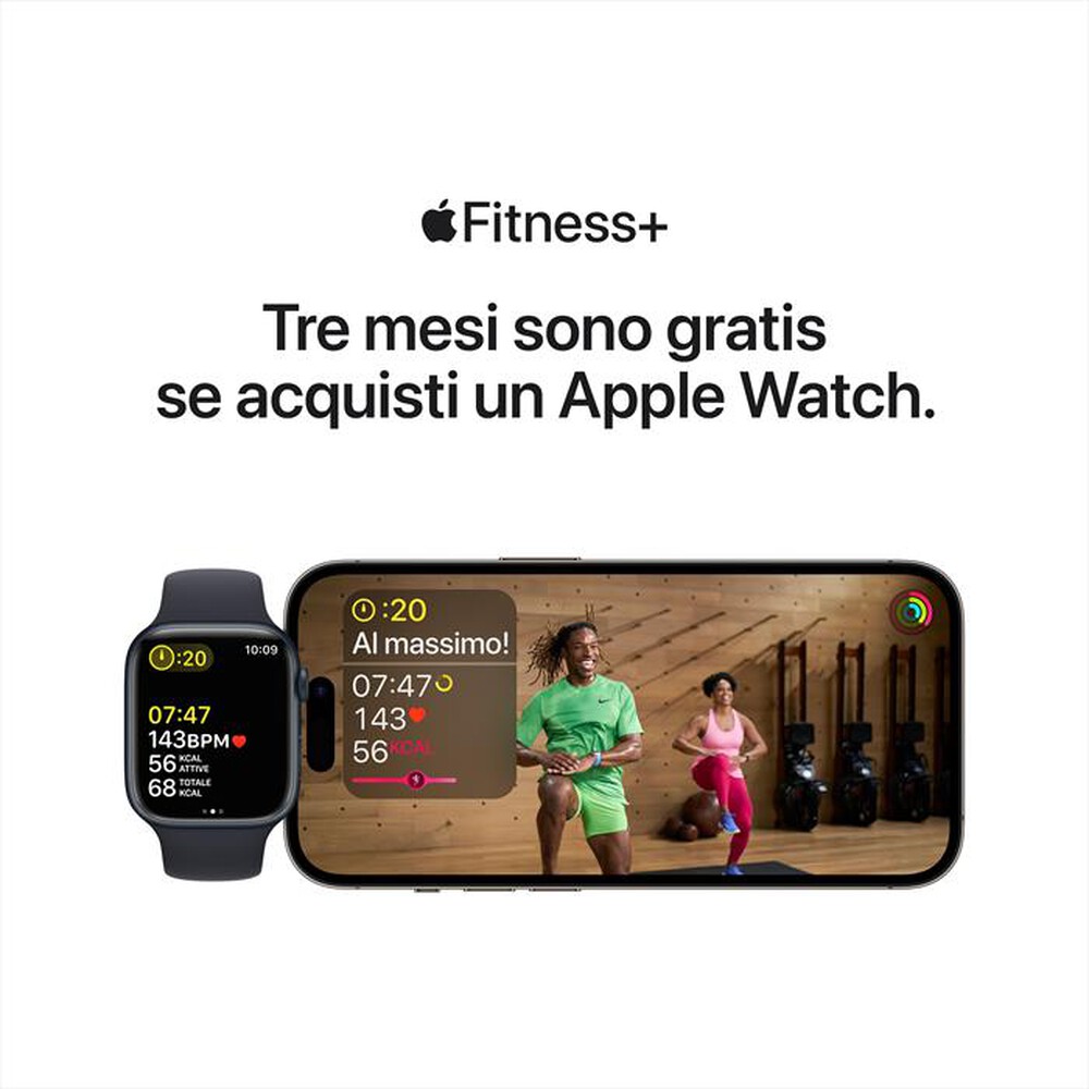 "APPLE - Watch Series 8 GPS 45mm Alluminio-Mezzanotte"