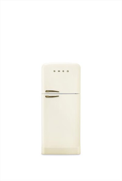 SMEG - Frigorifero 2 porte FAB50RCRB5 Classe E 467lt-Panna finiture ottone