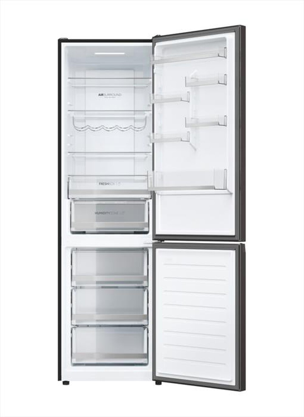 "HAIER - Frigorifero combinato HDW5620CNPD Classe C 377 lt-Argento"