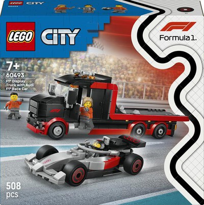 LEGO - CITY Display Truck F1 con auto Audi F1 - 60493