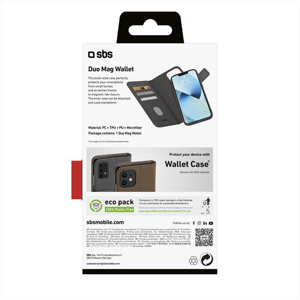 "SBS - Cover Duo Mag TEBKDETIP1461K per iPhone 14-Nero"
