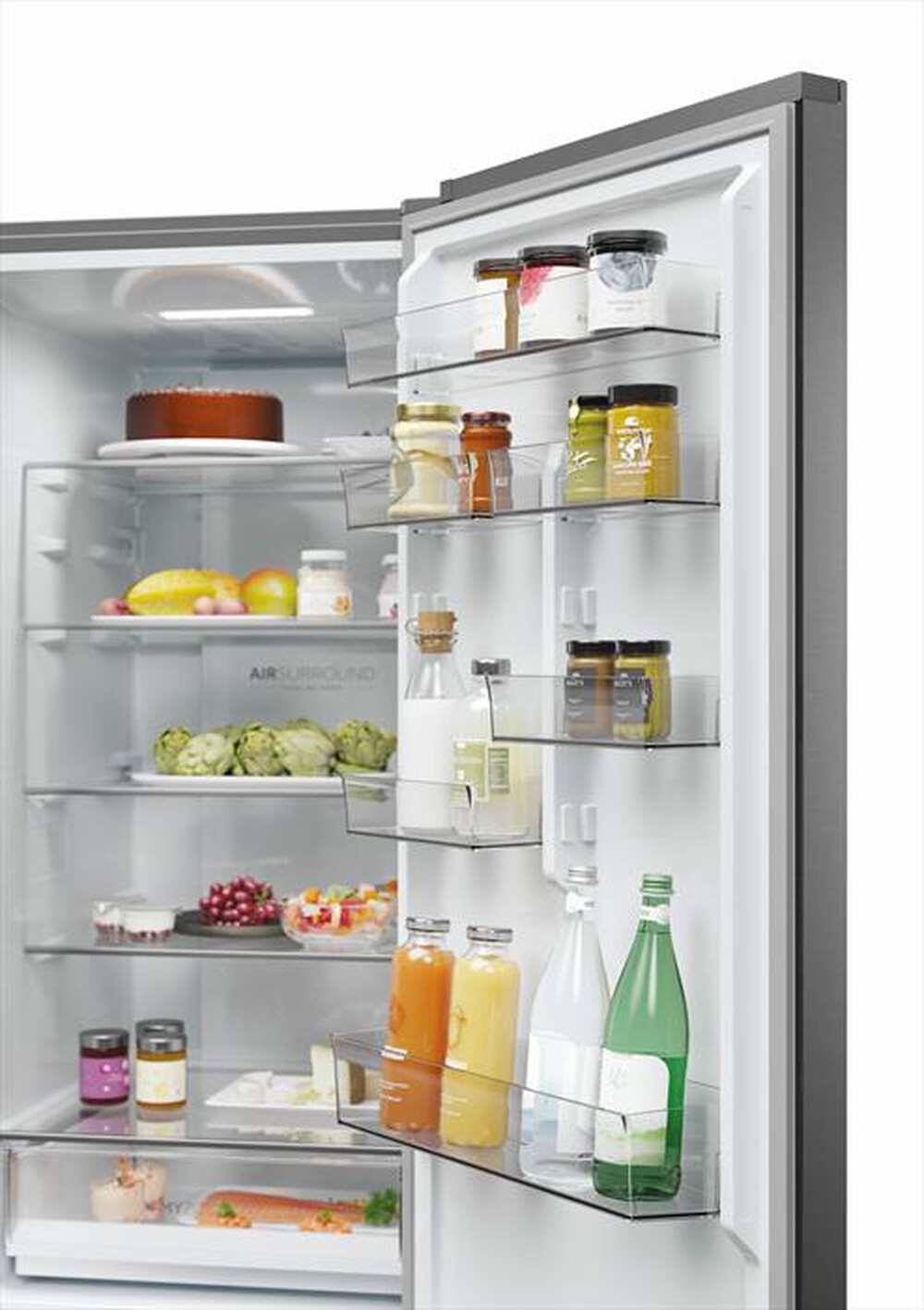 "HAIER - Frigorifero combinato HDPW3620DNPD Classe D 406 lt-Acciaio inossidabile"